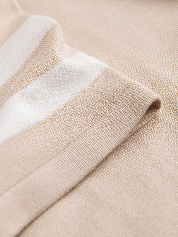 Ombre Clothing Бежова мъжка поло риза Ombre Облекло