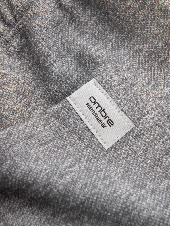 Ombre Clothing Сиви мъжки къси панталони Ombre Clothing