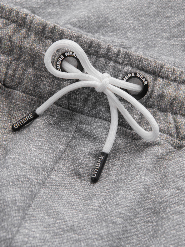 Ombre Clothing Сиви мъжки къси панталони Ombre Clothing