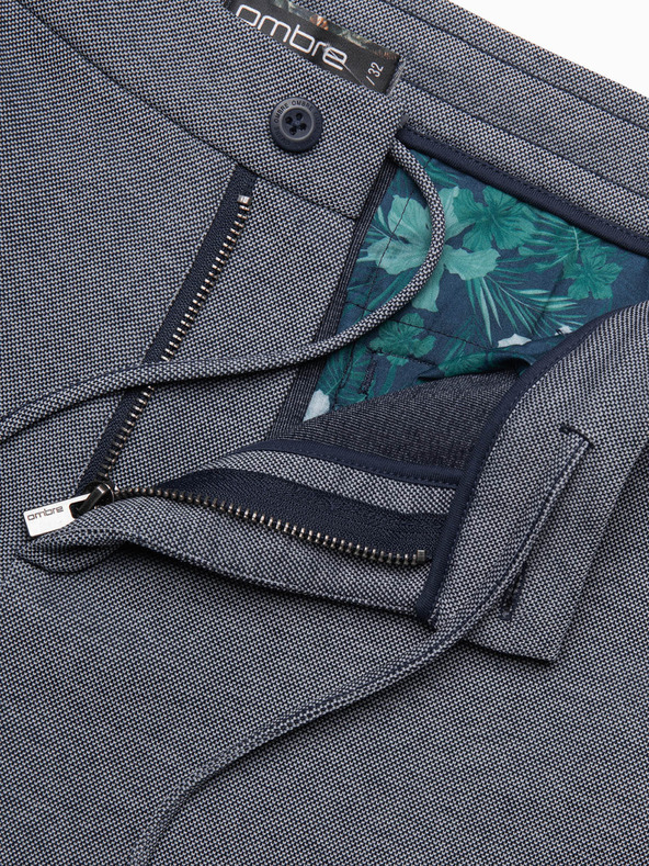 Ombre Clothing Тъмно сини мъжки къси панталони от деним Ombre Clothing