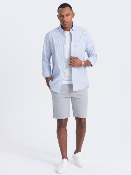 Ombre Clothing Сиви мъжки къси панталони Ombre Clothing