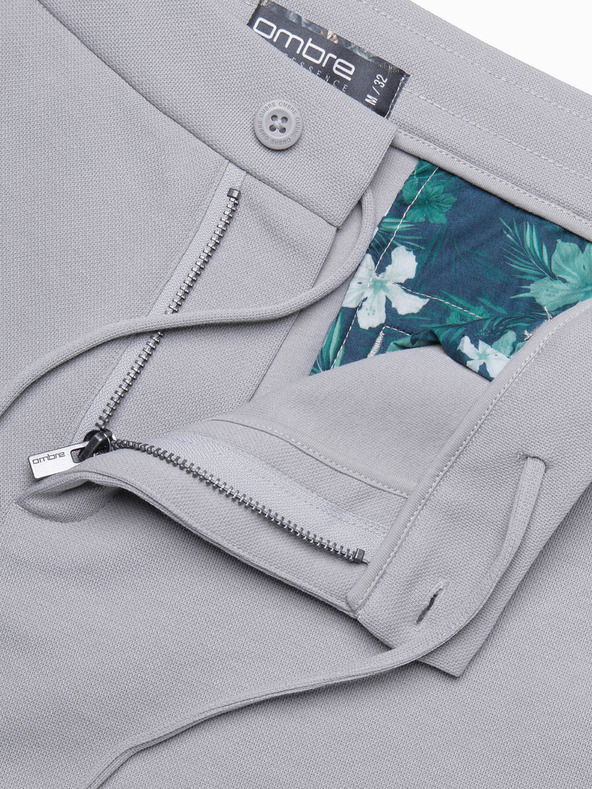 Ombre Clothing Сиви мъжки къси панталони Ombre Clothing