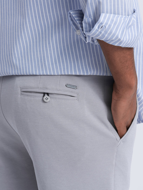 Ombre Clothing Сиви мъжки къси панталони Ombre Clothing