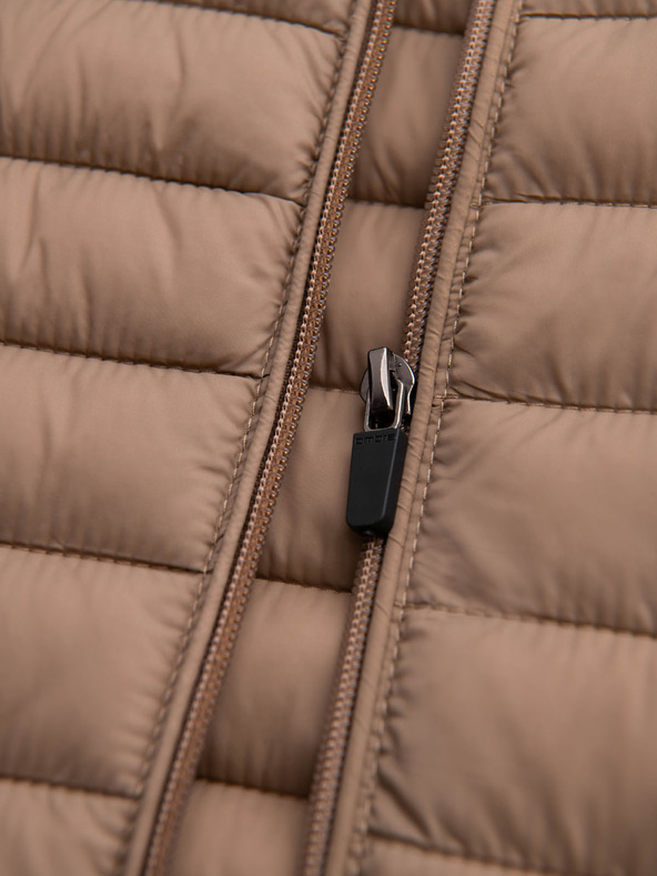 Ombre Clothing Бежово мъжко леко ватирано яке Ombre Clothing