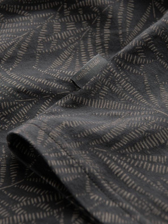 Ombre Clothing Тъмно сиво Мъжка шарена тениска Ombre Облекло