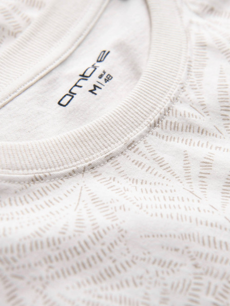 Ombre Clothing Кремава мъжка риза с шарка Омбре Облекло