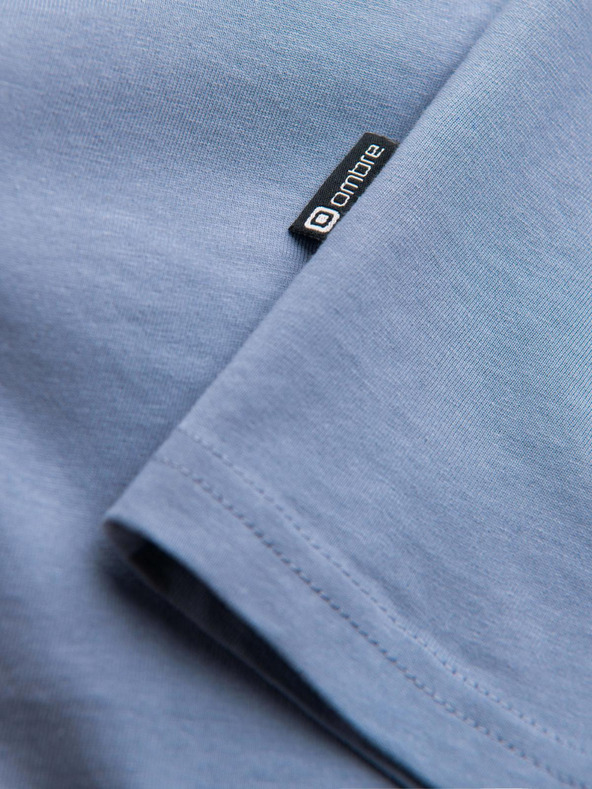 Ombre Clothing Светлосиня мъжка основна тениска Ombre Clothing