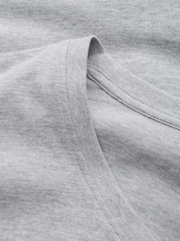 Ombre Clothing Светлосива мъжка основна тениска Ombre Clothing