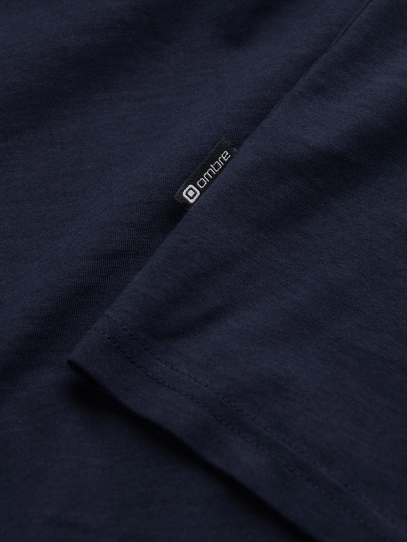 Ombre Clothing Тъмно синя мъжка основна тениска Ombre Clothing