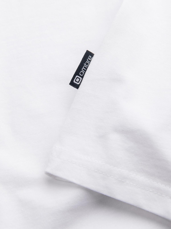 Ombre Clothing Бяла мъжка основна риза Омбре облекло