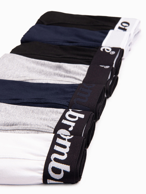 Ombre Clothing Комплект от седем мъжки боксерки в сиво, тъмно синьо, бяло и черно Ombre Clothing