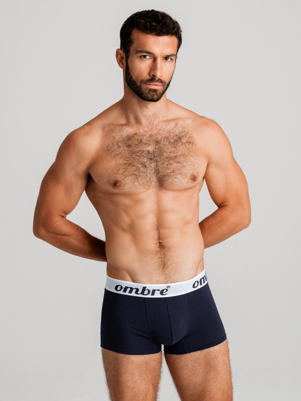 Ombre Clothing Комплект от седем мъжки боксерки в сиво, тъмно синьо, бяло и черно Ombre Clothing