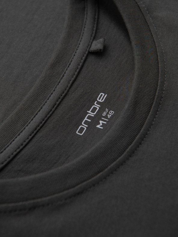 Ombre Clothing Мъжка свободна тениска с джоб Зелено облекло Ombre