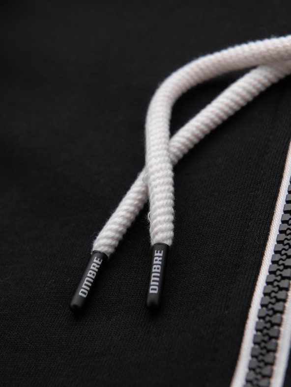 Ombre Clothing Черен мъжки основен суитчър с цип Ombre Clothing