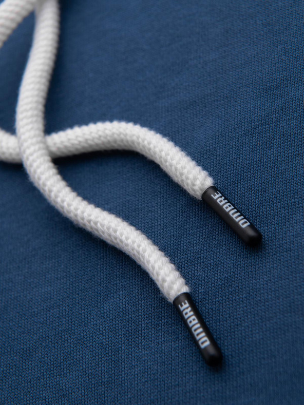 Ombre Clothing Синя мъжка блуза с качулка с кенгуру и качулка Ombre Clothing