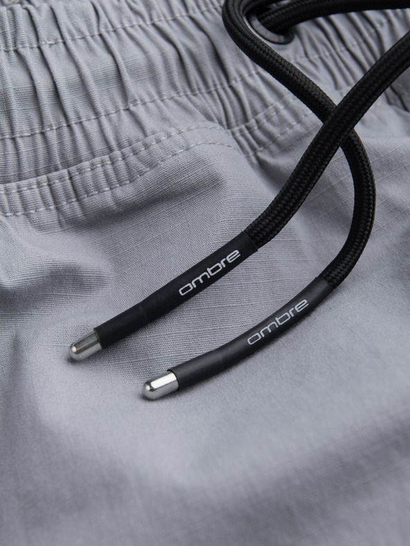 Ombre Clothing Светлосиви мъжки товарни панталони Ombre Clothing