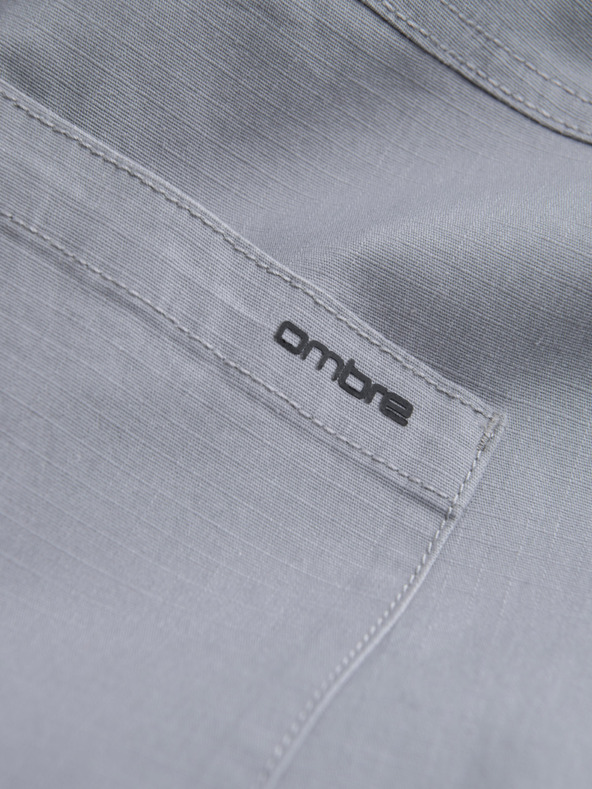 Ombre Clothing Светлосиви мъжки товарни панталони Ombre Clothing