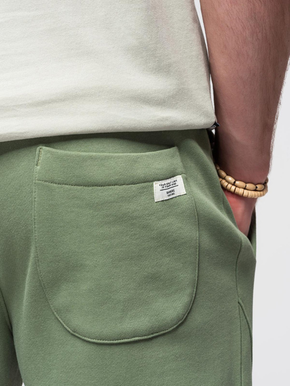 Ombre Clothing Зелено мъжко долнище jogger Ombre Clothing