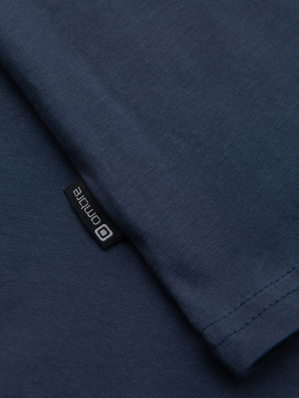 Ombre Clothing Тъмно синя мъжка тениска с джоб Ombre Clothing