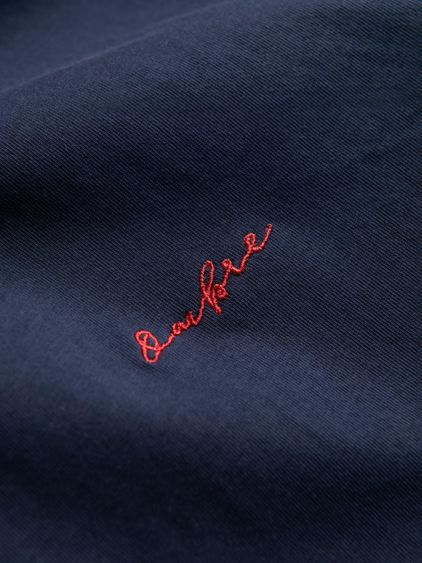 Ombre Clothing Синя мъжка риза от жарсе Ombre Clothing