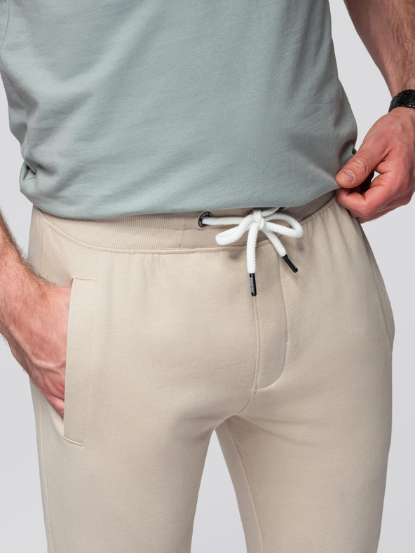 Ombre Clothing Бежово мъжко долнище Ombre Облекло