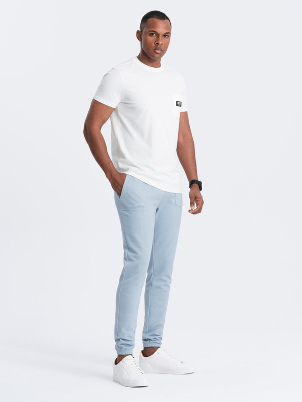 Ombre Clothing Светлосиньо мъжко долнище Ombre Clothing