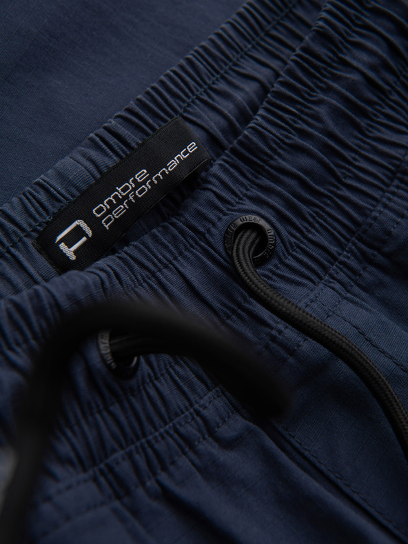 Ombre Clothing Тъмно сини мъжки товарни панталони джогер Ombre Clothing