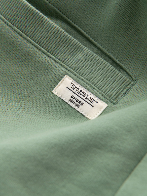 Ombre Clothing Зелени спортни къси панталони Ombre Clothing