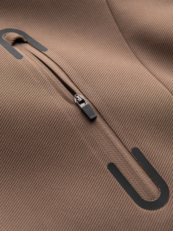 Ombre Clothing Кафяво мъжко палто с качулка Ombre Облекло