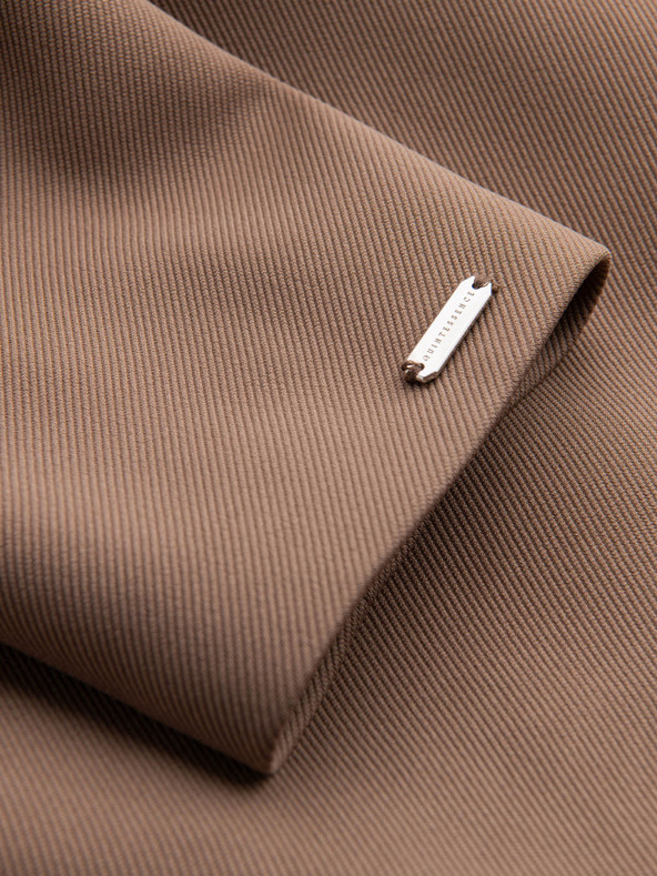 Ombre Clothing Кафяво мъжко палто с качулка Ombre Облекло