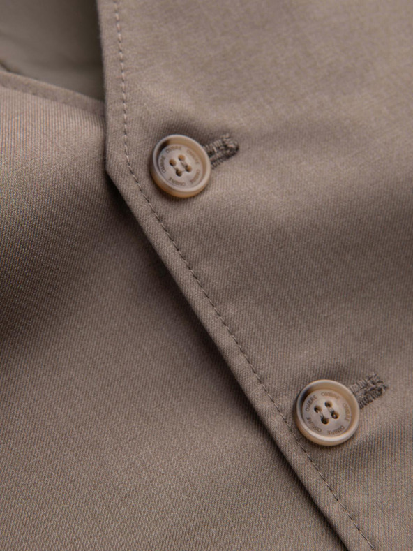 Ombre Clothing Бежова мъжка жилетка за костюм Ombre Clothing