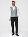 Ombre Clothing Сива мъжка жилетка за костюм Ombre Clothing