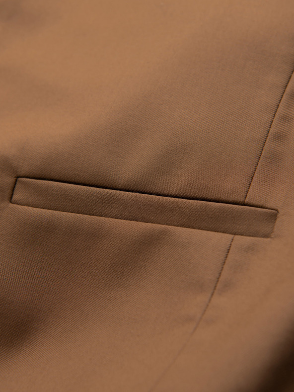 Ombre Clothing Кафява мъжка жилетка за костюм Ombre Clothing