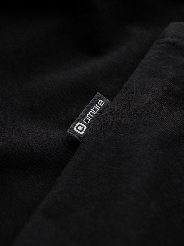 Ombre Clothing Черна мъжка тениска Ombre Clothing