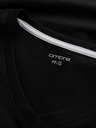 Ombre Clothing Черна мъжка тениска с V-образно деколте Ombre Clothing
