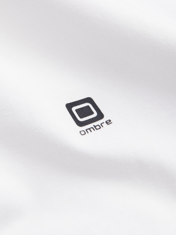 Ombre Clothing Бяла мъжка тениска Ombre Облекло
