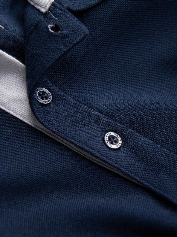 Ombre Clothing Тъмносиня мъжка поло риза Ombre Clothing