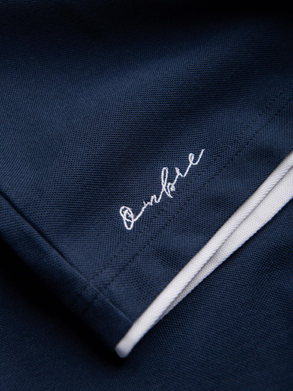 Ombre Clothing Тъмносиня мъжка поло риза Ombre Clothing