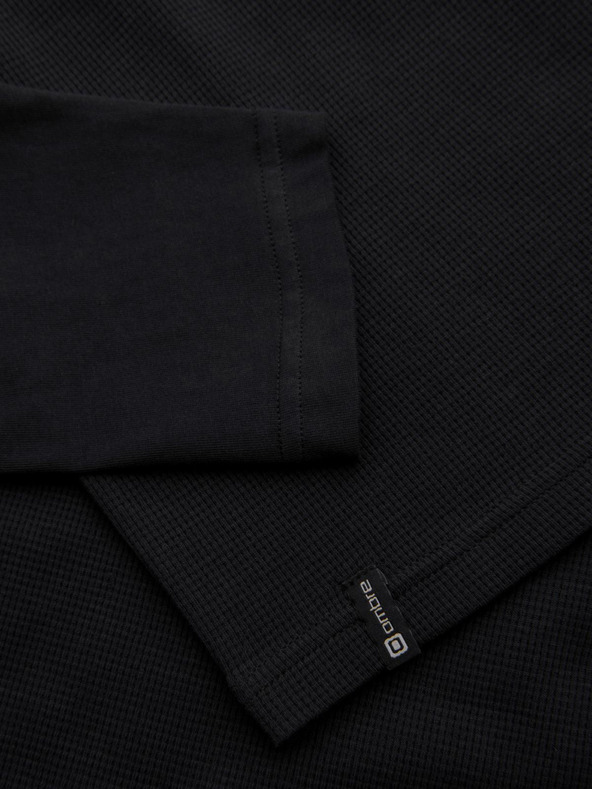 Ombre Clothing Черна мъжка основна риза с джоб Ombre Clothing