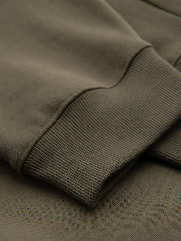 Ombre Clothing Тъмнозелен мъжки суитчър Ombre Clothing