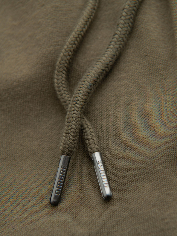 Ombre Clothing Тъмнозелен мъжки суитчър Ombre Clothing