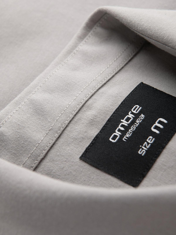 Ombre Clothing Мъжка сива риза Ombre Clothing