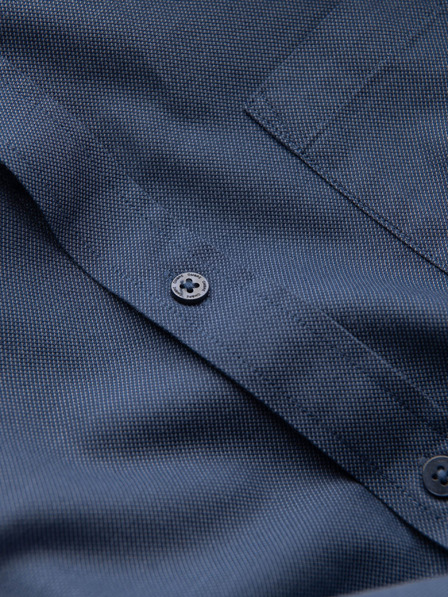 Ombre Clothing Тъмно синя мъжка риза Омбре Облекло