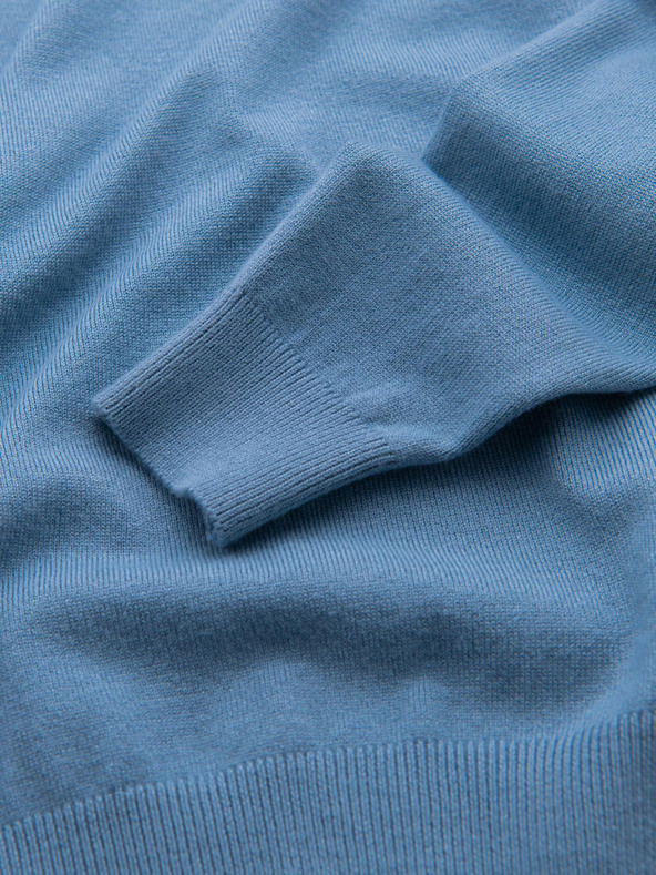 Ombre Clothing Светлосин мъжки пуловер с омбре облекло