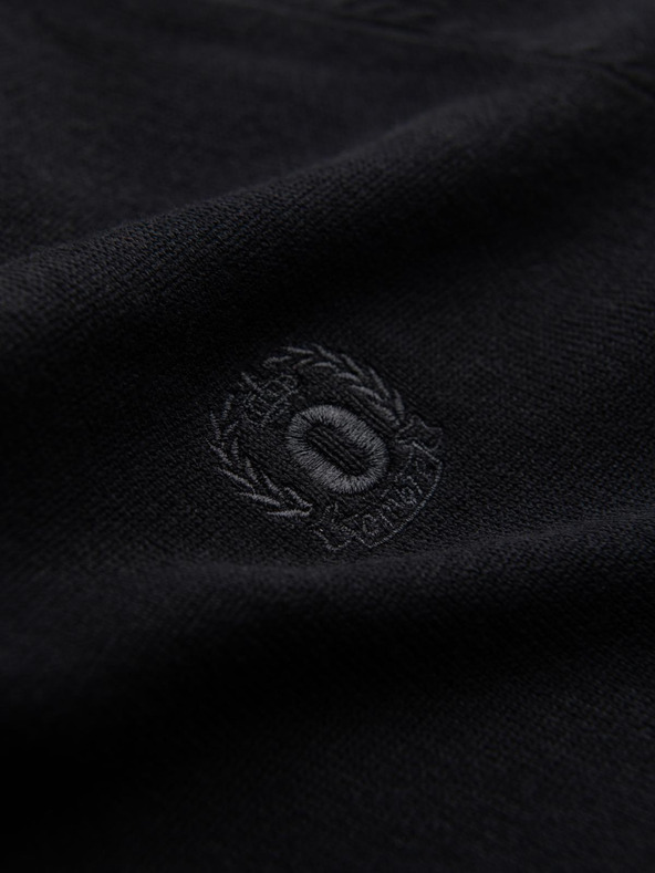 Ombre Clothing Черен мъжки пуловер Ombre Clothing