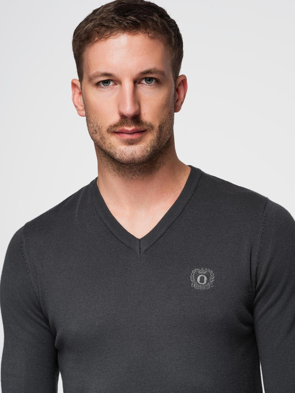 Ombre Clothing Dark Grey Мъжки пуловер Ombre Clothing