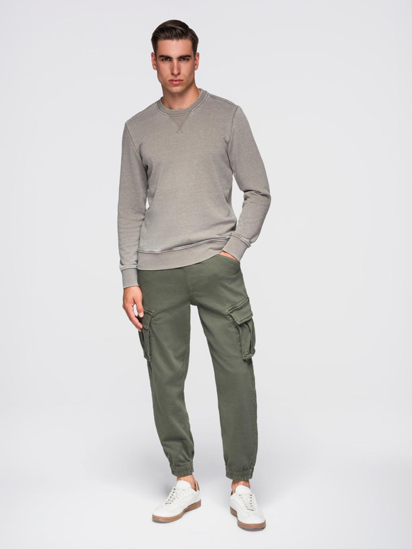 Ombre Clothing Beige Мъжки суитшърт Ombre Облекло