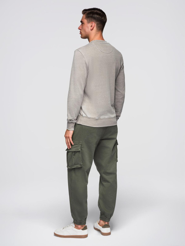 Ombre Clothing Beige Мъжки суитшърт Ombre Облекло