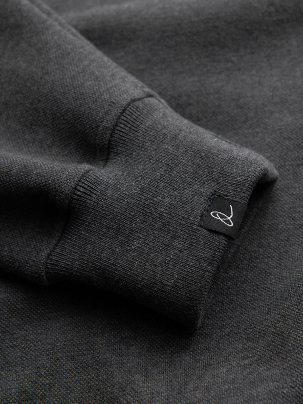 Ombre Clothing Сив мъжки суитшърт с основна яка Ombre Clothing