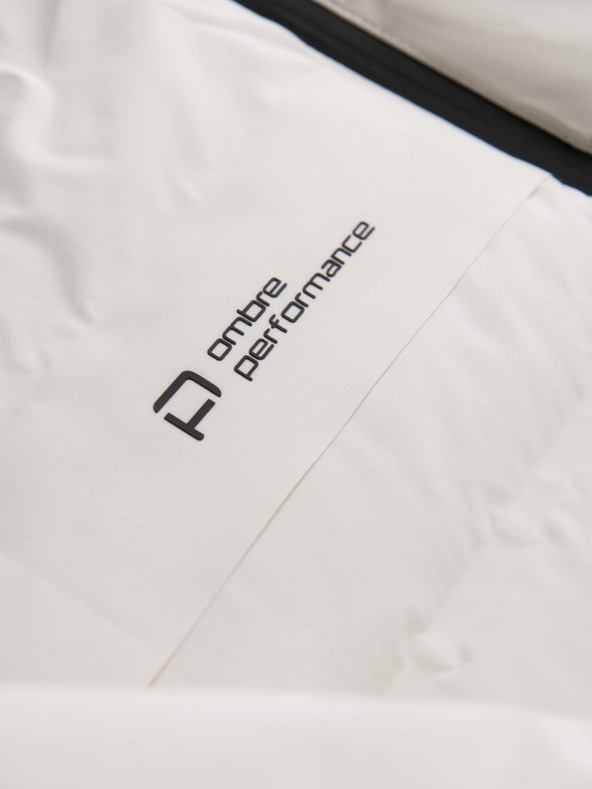 Ombre Clothing Кремаво мъжко ватирано зимно яке Ombre Clothing